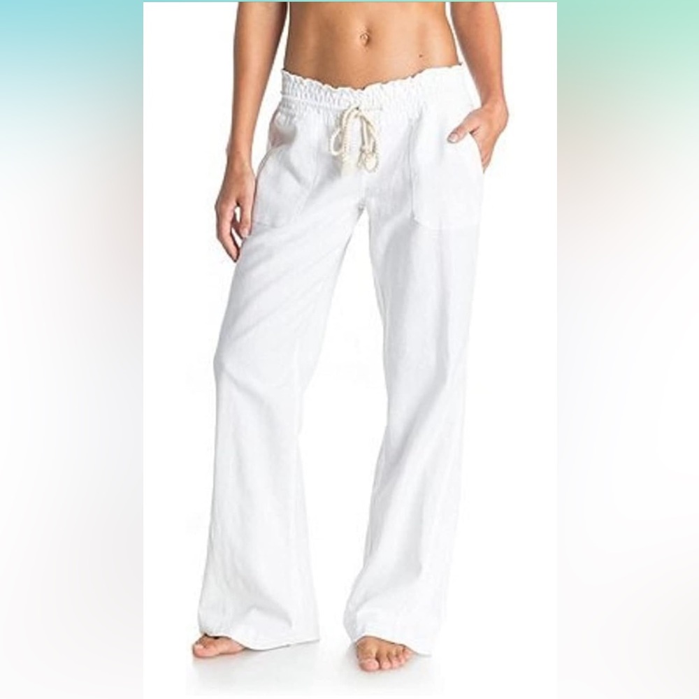 Roxy Oceanside Linen Pant sz M